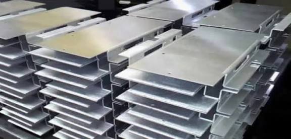 Sheet metal stacked